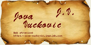 Jova Vučković vizit kartica